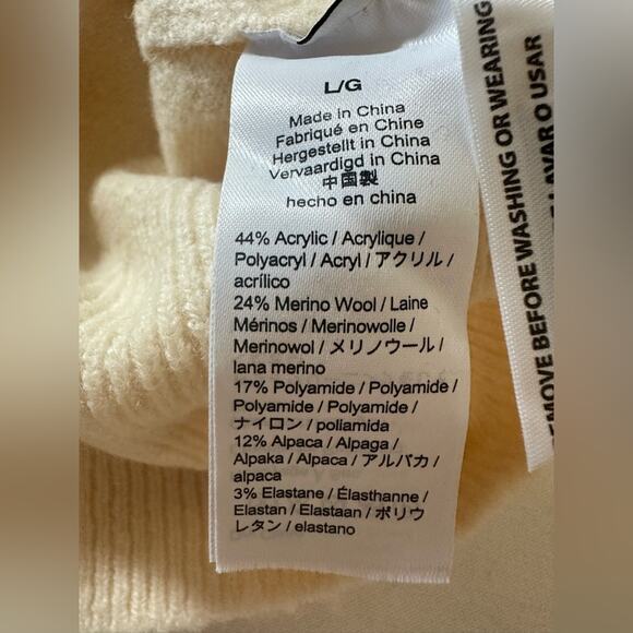 NWT J.Crew Crewneck Sweater with Shoulder Buttons Size Large - Picture 5 of 8